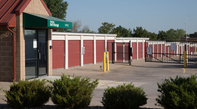 Access gate at Central Self Storage in Olathe, KS.