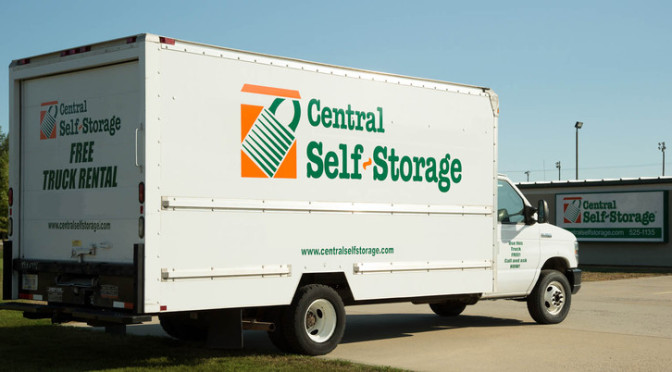 Central Self Storage moving truck.